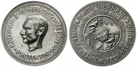 Altdeutsche Münzen und Medaillen, Bayern, Medaillen
Silbermedaille 1926, C. Poellath. Protektorschiessen der bayer. Schützenverbände. Brb. Kronprinz ...