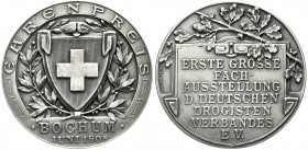 Altdeutsche Münzen und Medaillen, Bochum-Stadt
Silbermedaille 1908 Ehrenpreis der ersten grossen Fachausstellung des deutschen Drogistenverbandes. 40...