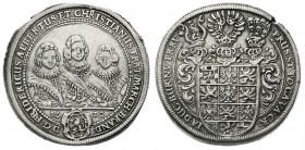 Altdeutsche Münzen und Medaillen, Brandenburg-Ansbach, Friedrich, Albert und Christian, 1625-1634
Reichstaler 1629, Nürnberg sehr schön, zwei kl. Zai...