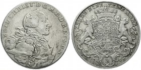 Altdeutsche Münzen und Medaillen, Brandenburg-Bayreuth, Friedrich Christian, 1763-1769
Konventionstaler 1766 B. fast sehr schön, justiert