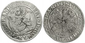 Altdeutsche Münzen und Medaillen, Brandenburg-Franken, Albrecht der Jüngere, allein, 1543-1557
Taler 1550. sehr schön, Schrötlingsfehler