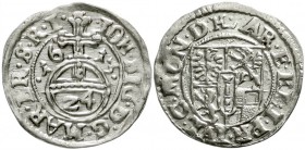 Altdeutsche Münzen und Medaillen, Brandenburg/Preußen, Johann Sigismund, 1608-1619
1/24 Taler (Dreipölker) 1613 HL, Driesen.
vorzüglich, kl. Zainend...