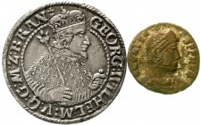 Altdeutsche Münzen und Medaillen, Brandenburg/Preußen, Georg Wilhelm, 1619-1640
Ort (1/4 Taler) 1624 Königsberg. Wardeinzeichen am Ende der Vordersei...