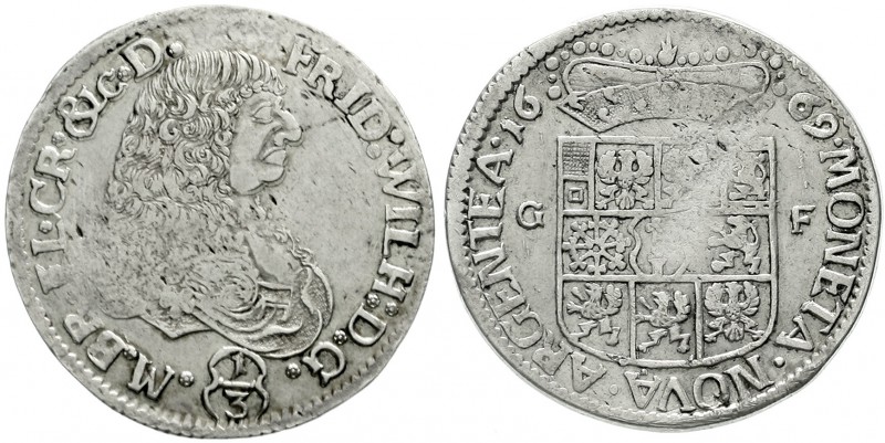 Altdeutsche Münzen und Medaillen, Brandenburg/Preußen, Friedrich Wilhelm, 1640-1...
