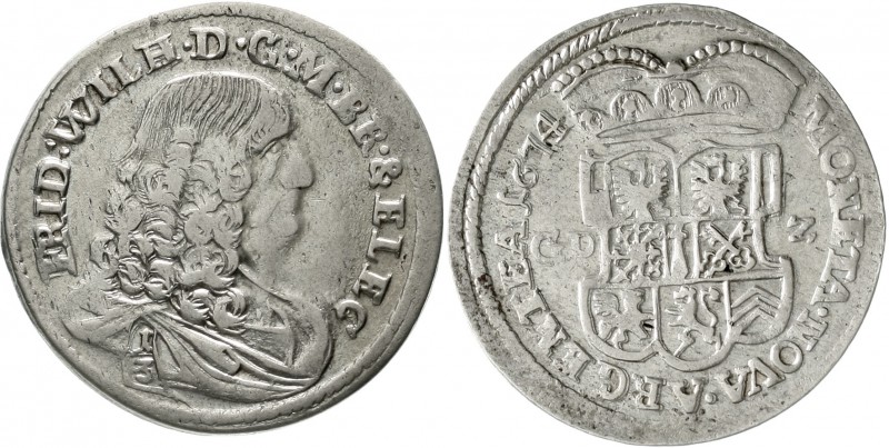 Altdeutsche Münzen und Medaillen, Brandenburg/Preußen, Friedrich Wilhelm, 1640-1...