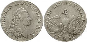 Altdeutsche Münzen und Medaillen, Brandenburg/Preußen, Friedrich II., 1740-1786
Reichstaler 1780 B Breslau.
sehr schön, Prägeschwäche, winz. Randfeh...