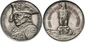 Altdeutsche Münzen und Medaillen, Brandenburg/Preußen, Friedrich II., 1740-1786
Silbermedaille 1912 von Lauer, Nürnberg, a.s. 200. Geburtstag. Brb. m...