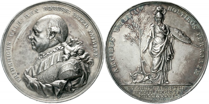 Altdeutsche Münzen und Medaillen, Brandenburg/Preußen, Friedrich Wilhelm II., 17...