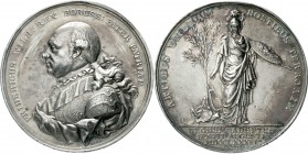 Altdeutsche Münzen und Medaillen, Brandenburg/Preußen, Friedrich Wilhelm II., 1786-1797
Silbermedaille 1786 von Loos. Regierungsantritt. 42 mm; 26,5 ...