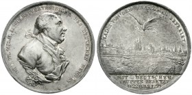 Altdeutsche Münzen und Medaillen, Brandenburg/Preußen, Friedrich Wilhelm II., 1786-1797
Silbermedaille 1793 von Loos. Befreiung der Stadt Mainz von d...