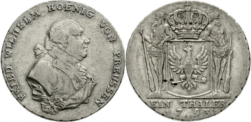 Altdeutsche Münzen und Medaillen, Brandenburg/Preußen, Friedrich Wilhelm II., 17...