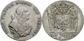 Altdeutsche Münzen und Medaillen, Brandenburg/Preußen, Friedrich Wilhelm II., 1786-1797
Reichstaler 1793 A, Berlin. sehr schön, kl. Schrötlingsfehler...