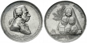Altdeutsche Münzen und Medaillen, Brandenburg/Preußen, Friedrich Wilhelm III., 1797-1840
Silbermedaille 1798 v. A. Abramson a.d. Tod Joh. Carl Conrad...