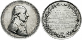 Altdeutsche Münzen und Medaillen, Brandenburg/Preußen, Friedrich Wilhelm III., 1797-1840
Silbermedaille (v. A. Abramson) 1802 auf Johann August v. Be...