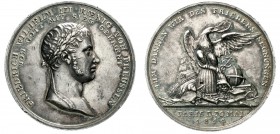 Altdeutsche Münzen und Medaillen, Brandenburg/Preußen, Friedrich Wilhelm III., 1797-1840
Silbermedaille 1814 v. Loos. Auf den Frieden von Paris. Belo...