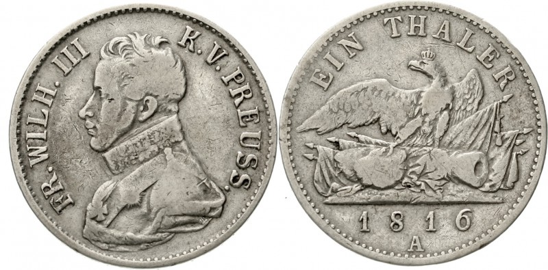 Altdeutsche Münzen und Medaillen, Brandenburg/Preußen, Friedrich Wilhelm III., 1...