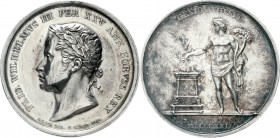 Altdeutsche Münzen und Medaillen, Brandenburg/Preußen, Friedrich Wilhelm III., 1797-1840
Silbermedaille 1822 v. Loos u. König, a.s. 25. Reg.-Jub. Bel...
