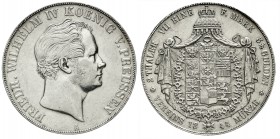 Altdeutsche Münzen und Medaillen, Brandenburg/Preußen, Friedrich Wilhelm IV., 1840-1861
Vereinsdoppeltaler 1844 A. sehr schön/vorzüglich