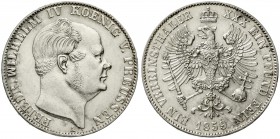 Altdeutsche Münzen und Medaillen, Brandenburg/Preußen, Friedrich Wilhelm IV., 1840-1861
Vereinstaler 1859 A. Berlin. gutes vorzüglich, kl. Kratzer
