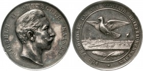 Altdeutsche Münzen und Medaillen, Brandenburg/Preußen, Wilhelm II., 1888-1918
Tragbare Silbermedaille o.J. von Weigand. Verdienste um das Militär-Bri...
