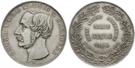 Altdeutsche Münzen und Medaillen, Braunschweig-Calenberg-Hannover, Georg V., 1851-1866
Doppeltaler 1854 B. Auf den Münzbesuch.
gutes vorzüglich, sch...