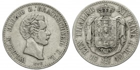 Altdeutsche Münzen und Medaillen, Braunschweig-Wolfenbüttel, Wilhelm, 1831-1884
Taler 1840 CvC. sehr schön, kl. Kratzer