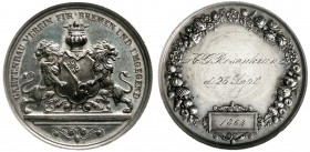 Altdeutsche Münzen und Medaillen, Bremen-Stadt
Silber-Prämienmedaille 1868 (graviert). Gartenbau-Verein f. Bremen u. Umgeb., gewidmet H.G. Rosenkranz...