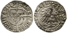 Altdeutsche Münzen und Medaillen, Deutscher Orden, Albrecht von Brandenburg, 1511-1525
Groschen 1519. sehr schön, gewellt, zaponiert