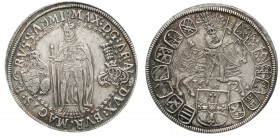 Altdeutsche Münzen und Medaillen, Deutscher Orden, Maximilian I., 1590-1618
1/2 Reichstaler 1612, Hall. vorzüglich, schöne Tönung, selten