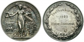 Altdeutsche Münzen und Medaillen, Elsaß-Lothringen
Silber-Prämienmedaille 1908 (graviert) v. P. Heiligenstein. Gartenbauverein Unter-Elsaß f. einen O...