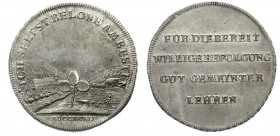 Altdeutsche Münzen und Medaillen, Erbach, Franz, 1754-1823
Prämientaler 1793. für landwirtschaftliche Verbesserungen. Großes Kleeblatt, auf der linke...