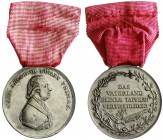 Altdeutsche Münzen und Medaillen, Frankfurt, unter Protektorat, Carl Theodor von Dalberg, als Fürstprimas 1806-1810
Silberne Ehrenmedaille mit dem Bi...