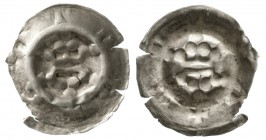 Altdeutsche Münzen und Medaillen, Gotha-städtische Münzstätte
Hohlpfennig um 1450. +GOTHA. 2 Kronen übereinander.
sehr schön, Randfehler