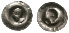 Altdeutsche Münzen und Medaillen, Gotha-städtische Münzstätte
Hohlpfennig um 1450. Mohrenkopf.
sehr schön, selten