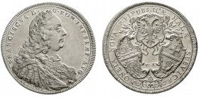Altdeutsche Münzen und Medaillen, Hall / Schwaben
Taler 1746 CGL, Nürnberg. Mit Titel und Brustb. Franz I./drei Wappen.
Stempelglanz/Stempelglanz, w...