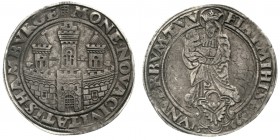 Altdeutsche Münzen und Medaillen, Hamburg-Stadt
Taler 1566 (geprägt 1566-1568), Mzz. des Johann van Collen. Vs. Legende endet auf HAMBURGE/Rs. Legend...