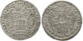 Altdeutsche Münzen und Medaillen, Hamburg-Stadt
16 Schilling 1727 IHL. Mit Titel Karls VI.
vorzüglich