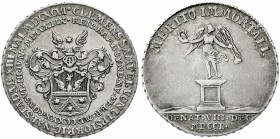Altdeutsche Münzen und Medaillen, Hamburg-Stadt
Silbermedaille (Bürgermeisterpfennig) 1750 a.d. Tod des Bürgermeisters Clemens Samuel von Lipstorp. 2...
