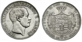 Altdeutsche Münzen und Medaillen, Hessen-Kassel, Friedrich Wilhelm I., 1847-1866
Doppeltaler 1855. Mit CP am Halsabschnitt.
gutes sehr schön, kl. Kr...