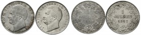 Altdeutsche Münzen und Medaillen, Hessen-Darmstadt, Ludwig II., 1830-1848
2 Stück: Gulden 1840 und 1847. sehr schön und sehr schön/vorzüglich