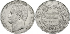 Altdeutsche Münzen und Medaillen, Hessen-Darmstadt, Ludwig II., 1830-1848
Doppeltaler 1841. sehr schön