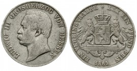 Altdeutsche Münzen und Medaillen, Hessen-Darmstadt, Ludwig III., 1848-1877
Vereinstaler 1865. sehr schön, kl. Randfehler