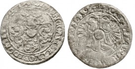 Altdeutsche Münzen und Medaillen, Lippe, Grafschaft, Simon VII., 1613-1627
Schreckenberger (12 Kreuzer) 1619 Detmold.
schön/sehr schön, Prägeschwäch...