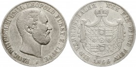 Altdeutsche Münzen und Medaillen, Lippe, Grafschaft, Paul Friedrich Emil Leopold, 1851-1875
Vereinstaler 1866 A. sehr schön