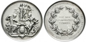 Altdeutsche Münzen und Medaillen, Livland, Medaillen
Silber-Prämienmedaille o.J. v. M.z.Str. / Mertens / Loos. Der livländ. Förderverein f. Landwirts...
