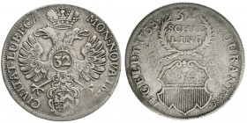 Altdeutsche Münzen und Medaillen, Lübeck-Stadt
32 Schilling 1738 JJJ. fast sehr schön