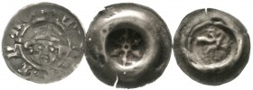 Altdeutsche Münzen und Medaillen, Mainz-Erzbistum, Adolf I. von Nassau, 1379-1390
3 Münzen: Pfennig und 2 Hohlpfennige o.J., Miltenberg. schön/sehr s...