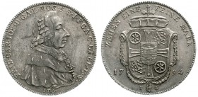 Altdeutsche Münzen und Medaillen, Mainz-Erzbistum, Friedrich Karl Joseph von Erthal, 1774-1802
Konventionstaler 1794 IFS (= Johann Friedrich Stieler)...