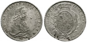 Altdeutsche Münzen und Medaillen, Mainz-Erzbistum, Friedrich Karl Joseph von Erthal, 1774-1802
Konventionstaler 1796 FS /I.A., Mainz.
sehr schön/vor...