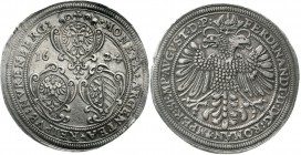 Altdeutsche Münzen und Medaillen, Nürnberg-Stadt
Taler 1624. Reichsadler / Drei Wappen in Kartuschen. Mmz. Kreuz. Titel Ferdinand II. 29,05 g.
sehr ...